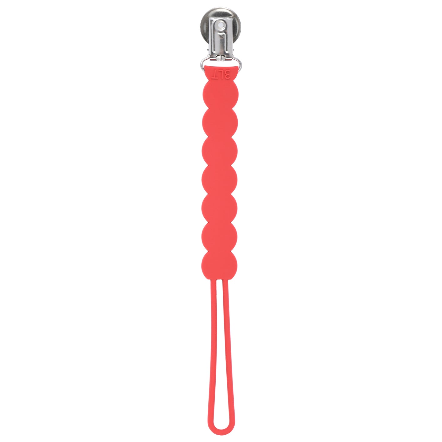 Waverly Red Silicone Pacifier Clip