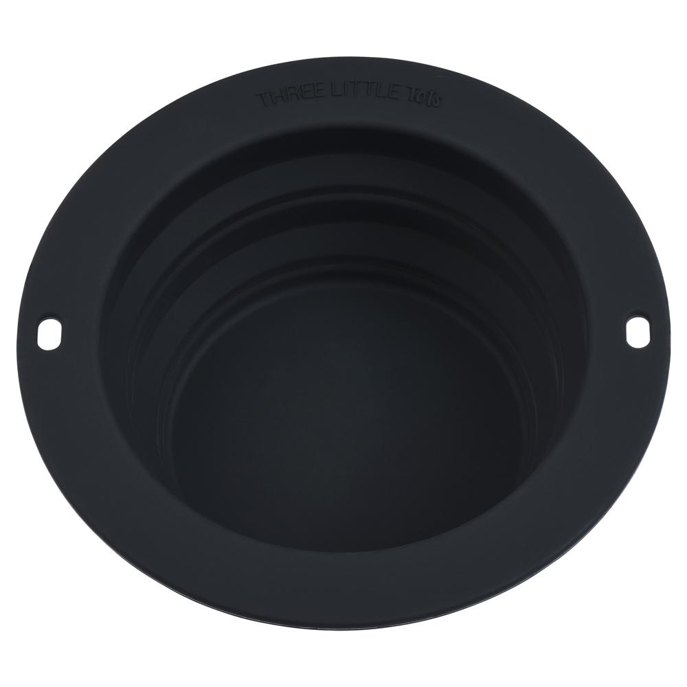 Black Collapsible Bowl for Travel or Home