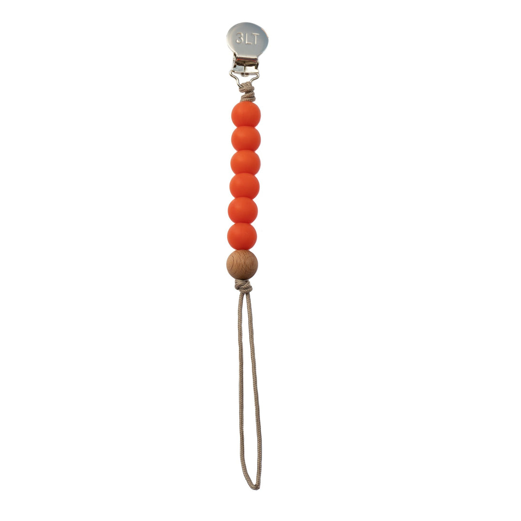Burnt Orange Paci Clip