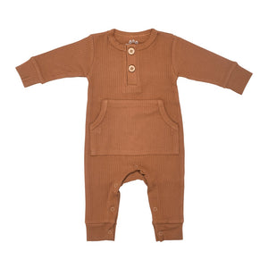 Baby Ribbed Playsuit with pockets