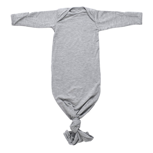 Gray Knotted Baby Gown