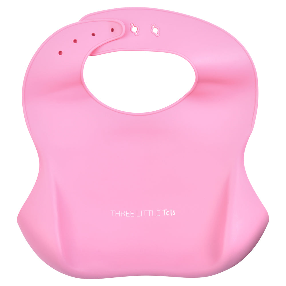 Rose Silicone Bib