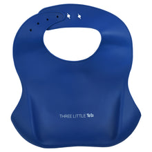 Load image into Gallery viewer, Sailor Blue Silicone Bib