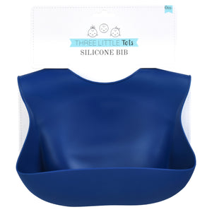 Sailor Blue Silicone Bib