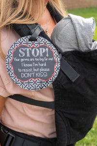 No Kissing Baby Tag