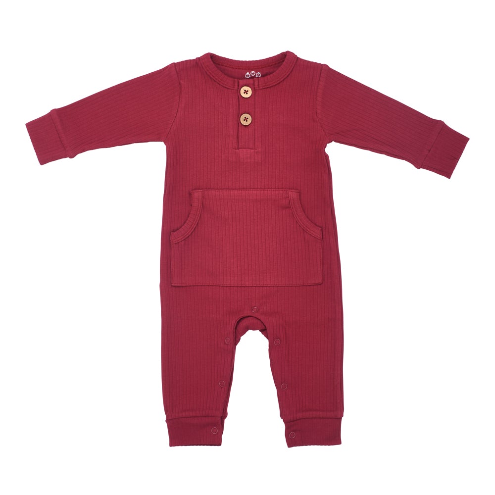 Baby Ribbed Playsuit with pockets