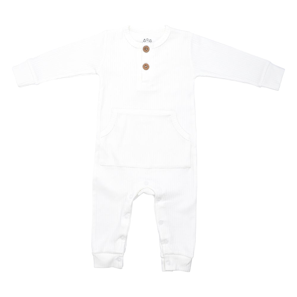 Baby Ribbed Playsuit with pockets